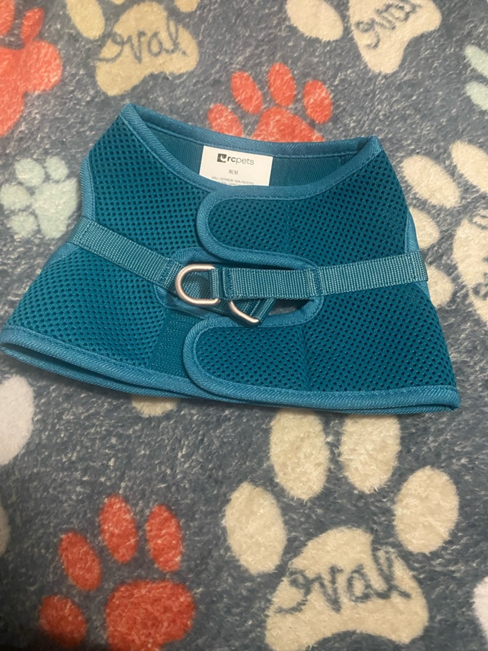 Teal Mesh Dog Harness - Comfortable No-Pull Vest
